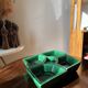 Compartmented dish VALLAURIS J-M Faux Barbotine diamond-shaped earthenware 60s