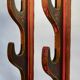 Ratelier porte-fusils bois polychrome 19ème