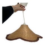 Vintage wicker pendant light