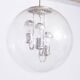 Suspension in glass and chrome metal BORN Leuchten