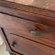 Table de chevet ancienne marbre et bois