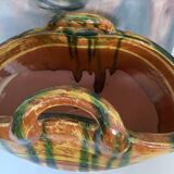 Ceramic trash basket
