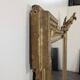 Large stucco and gilded wood mirror from the Napoléon III period.