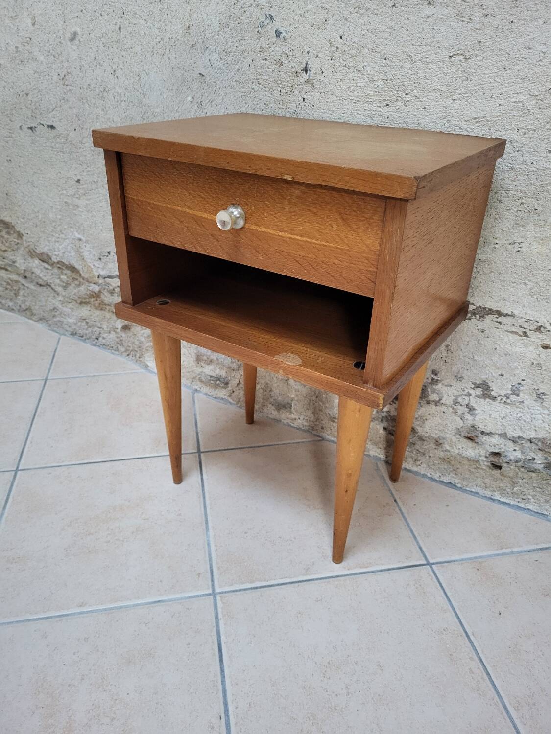 Scandinavian bedside table.