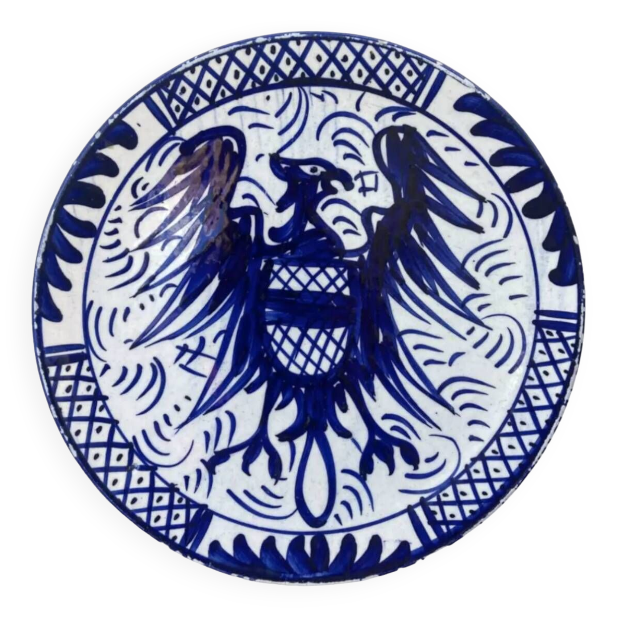 Blue bird decorative plate