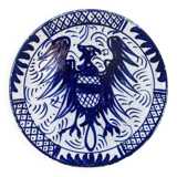 Assiette décorative oiseau bleu