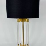 Pair of lucite table lamps