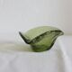 Vintage bubble glass ashtray