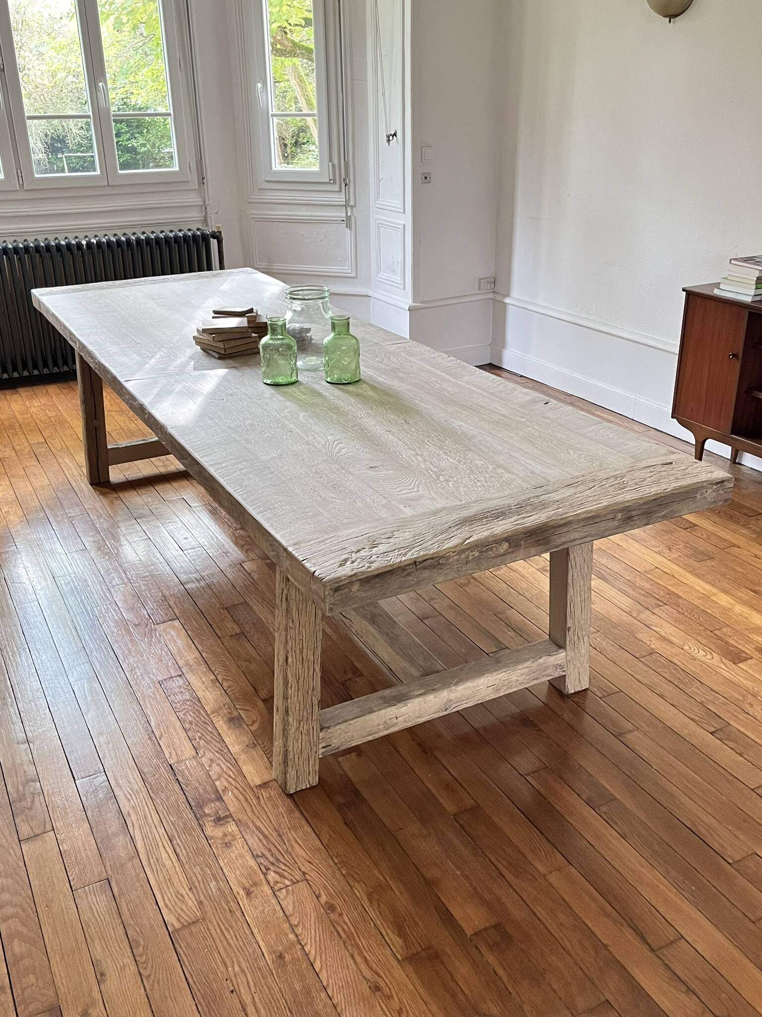 Farm Table Founder in Solid Antique Oak 250 cm long