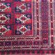 Antique traditional turkoman rug oriental hand made rug 184x124cm