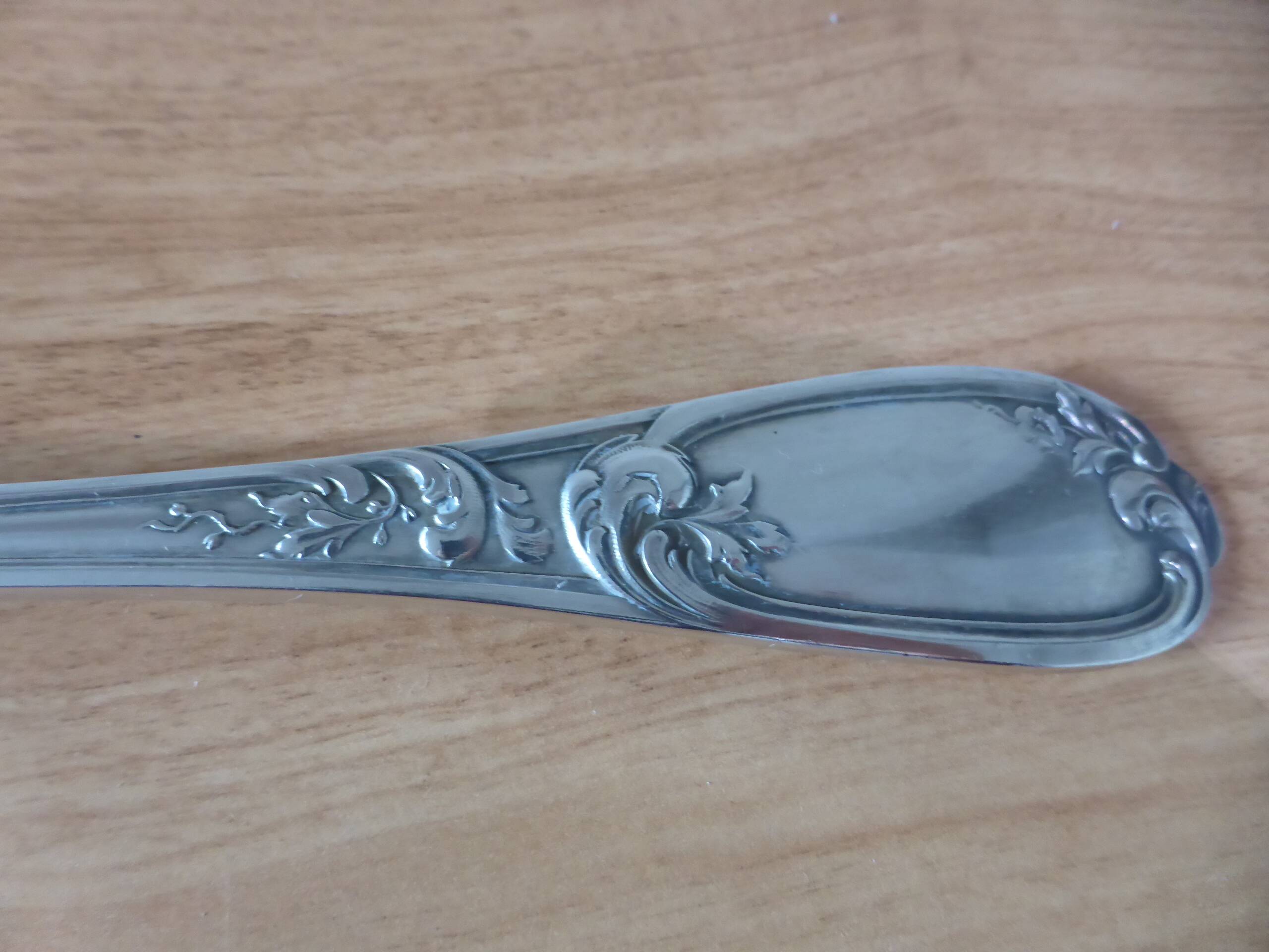 1 vintage silver-plated metal ladle, Ercuis 240549