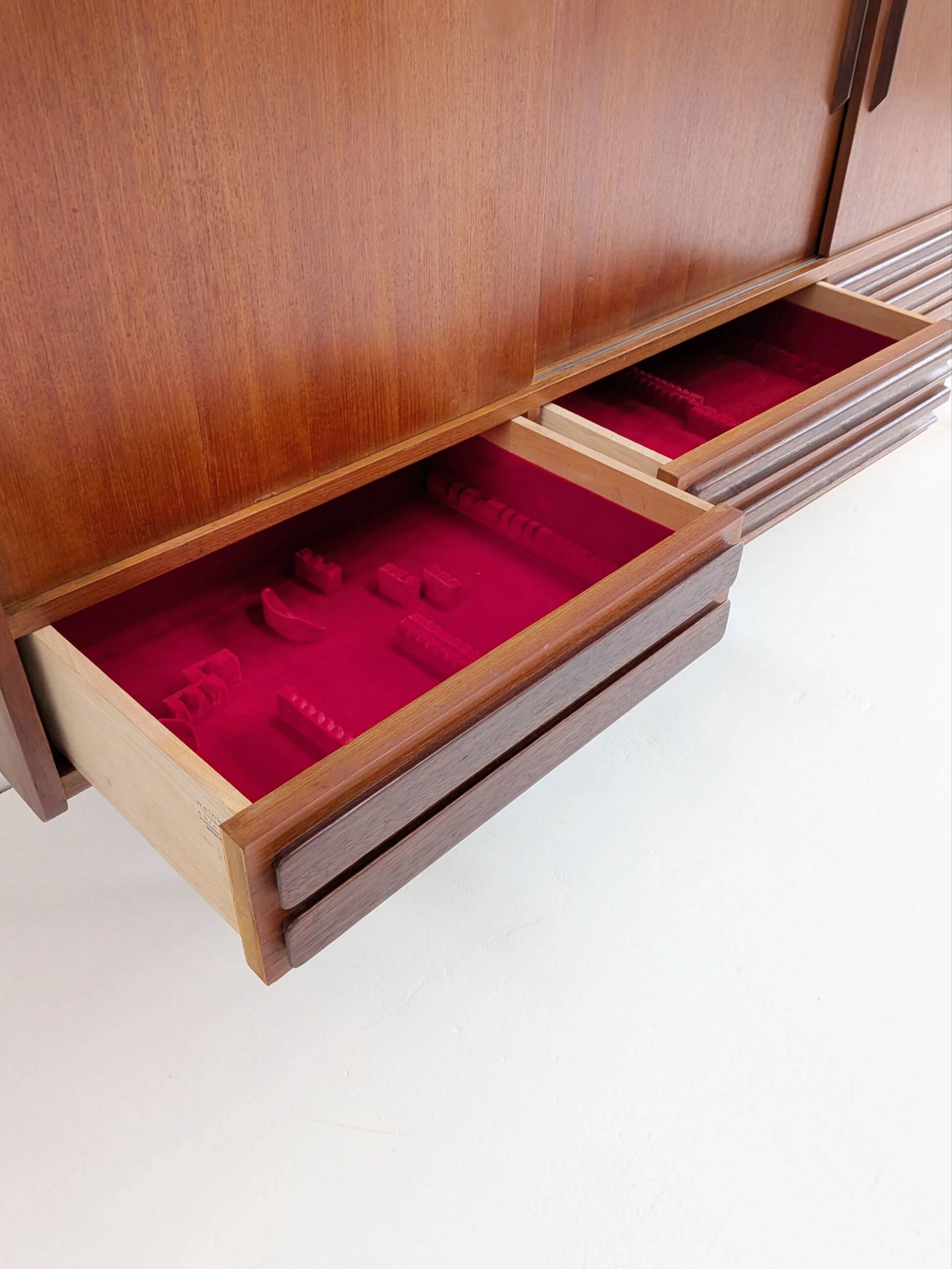 Danish midcentury modern teakwood highboard 1960s