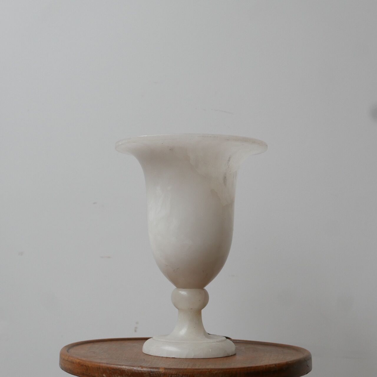 Marble or Alabaster Mid-Century Table Lamp Urn