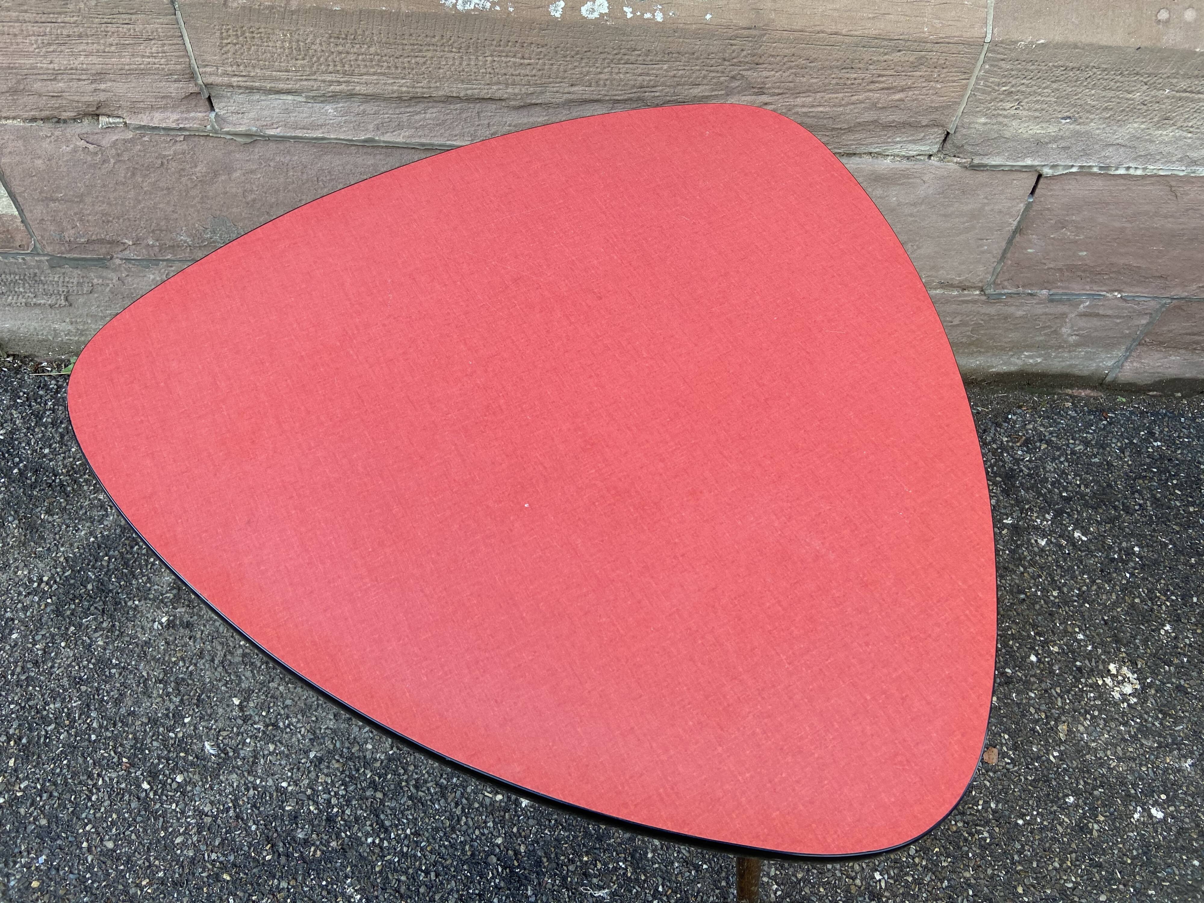 French formica vintage cocktail table 1960
