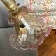 Murano glass chandelier Venetian flowers, circa 1950/1970 pink yellow
