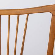 Vintage 1950s German Armchair | Solid Beech Wood | Newly Upholstered Chair
