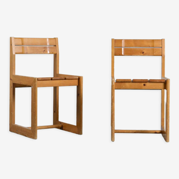 Pair of chairs by André Sornay, circa 1965
