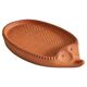 'Igel' plate in terracotta from the mid-20th century