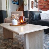 Table basse en travertin