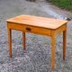 Writing table oak desk feet bobbins from the 50s