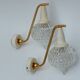 Paire d'appliques vintage mural 1950