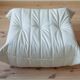 Togo pouf in white leather by Michel Ducaroy for Ligne Roset