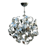 Sculptural chrome suspension design