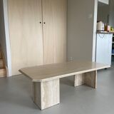 Table basse en travertin