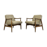 Paire de fauteuils GFM 87 vintage restaurés par Juliusz Kedziorek, années 1960