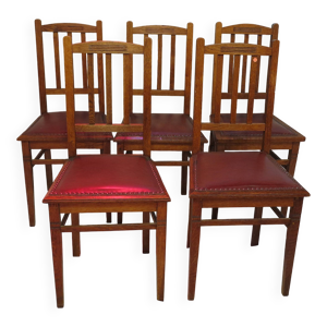 Suite de 5 chaises de