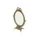 Vintage italian dressing mirror with bow baroque style gold tiltable 34cm
