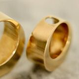 Pair of Swedish brass candlesticks from the mid-century by Arthur Pe, Kolbäck.