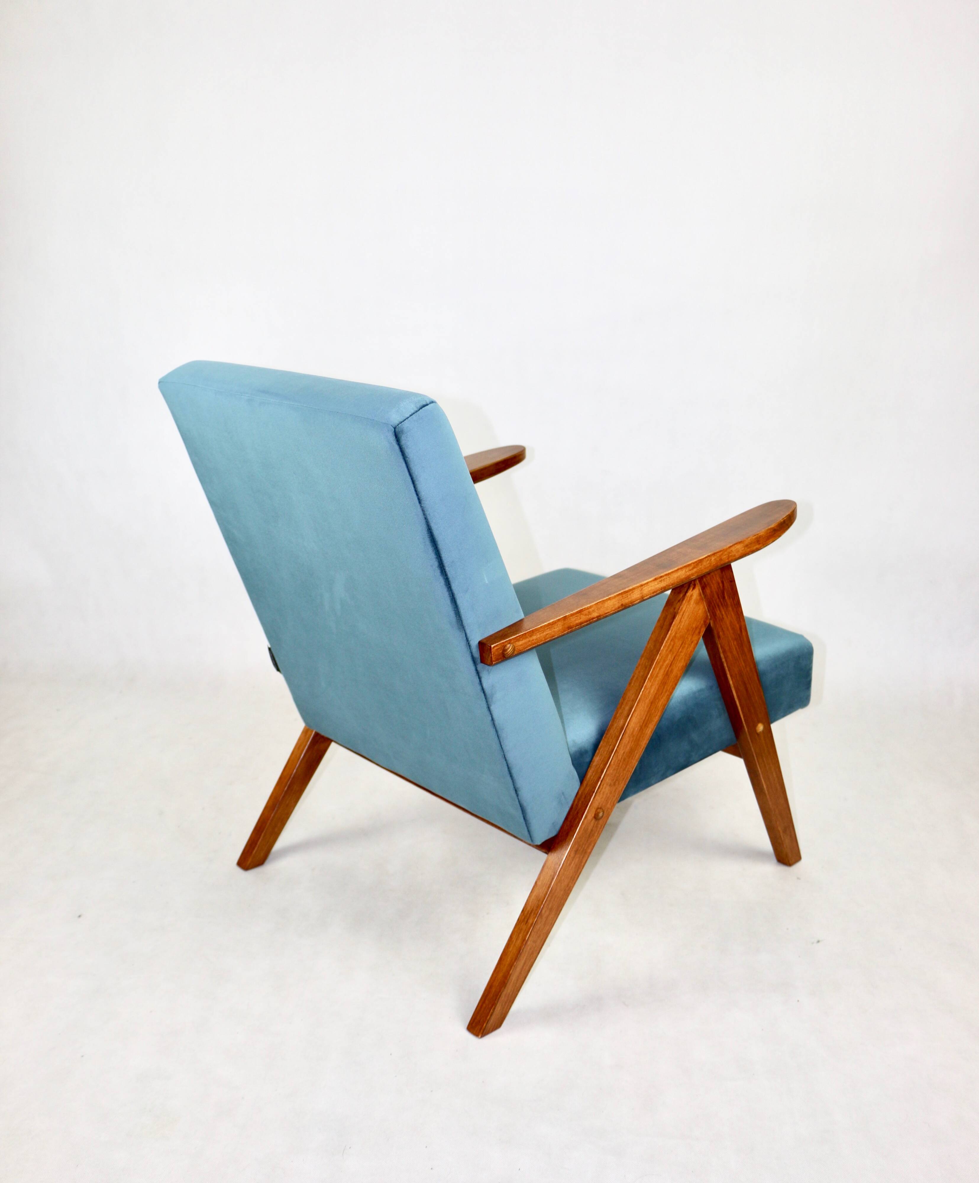 B-310 VAR armchair sea blue velvet - 2 pieces available