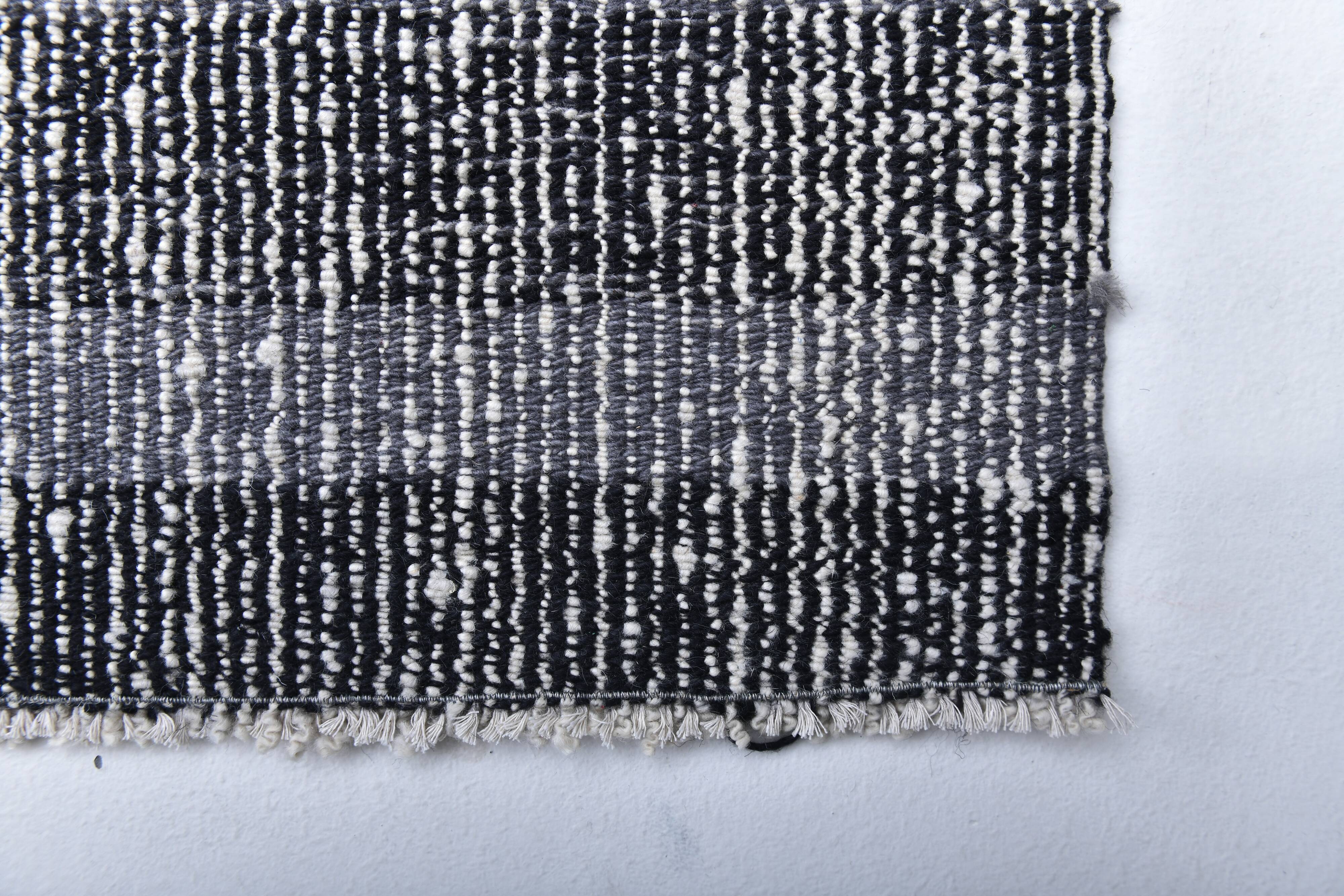 black blue kilim rug 140x210 cm, small kilim rug from turkey, wool kilim