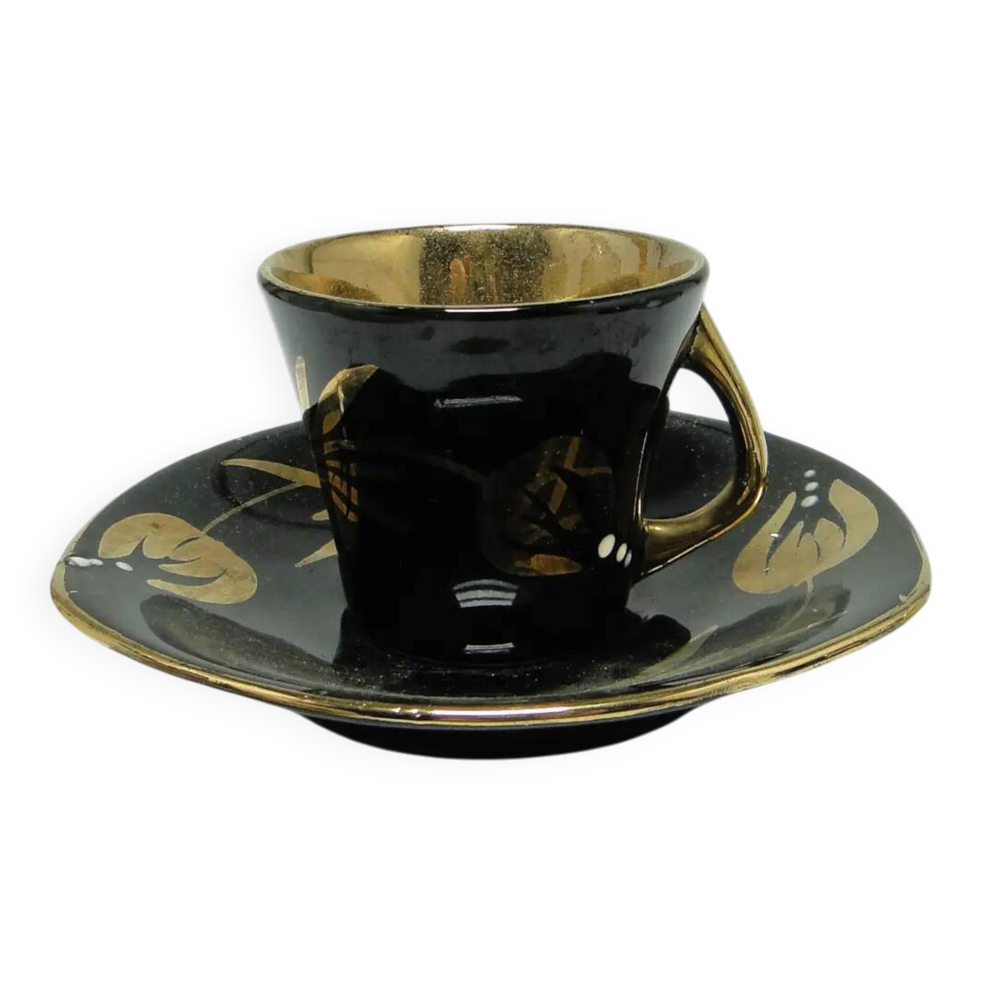 Cup and saucer set, Chic & Glam, porcelain, Chodzież, Poland, 1970s