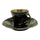 Cup and saucer set, Chic & Glam, porcelain, Chodzież, Poland, 1970s