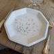 Set of 7 flat plates dessert starter signed from Tiffany Italy