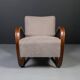 Rare Art Deco armchairs by J. Halabala, model H269, 1930s, set of 2.