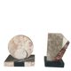 asymmetrical marble Art Deco bookends