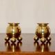 Pair of Mid-Century Swedish Brass Candle Holders by Gusum