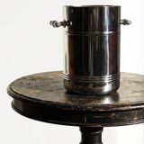 Vintage champagne bucket from the 80s-90s by Orfévrerie Jean Couzon in 18/10 stainless steel.