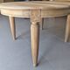 Table ronde extensible art déco