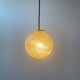 Lot 3 vintage suspension lamps in molded glass