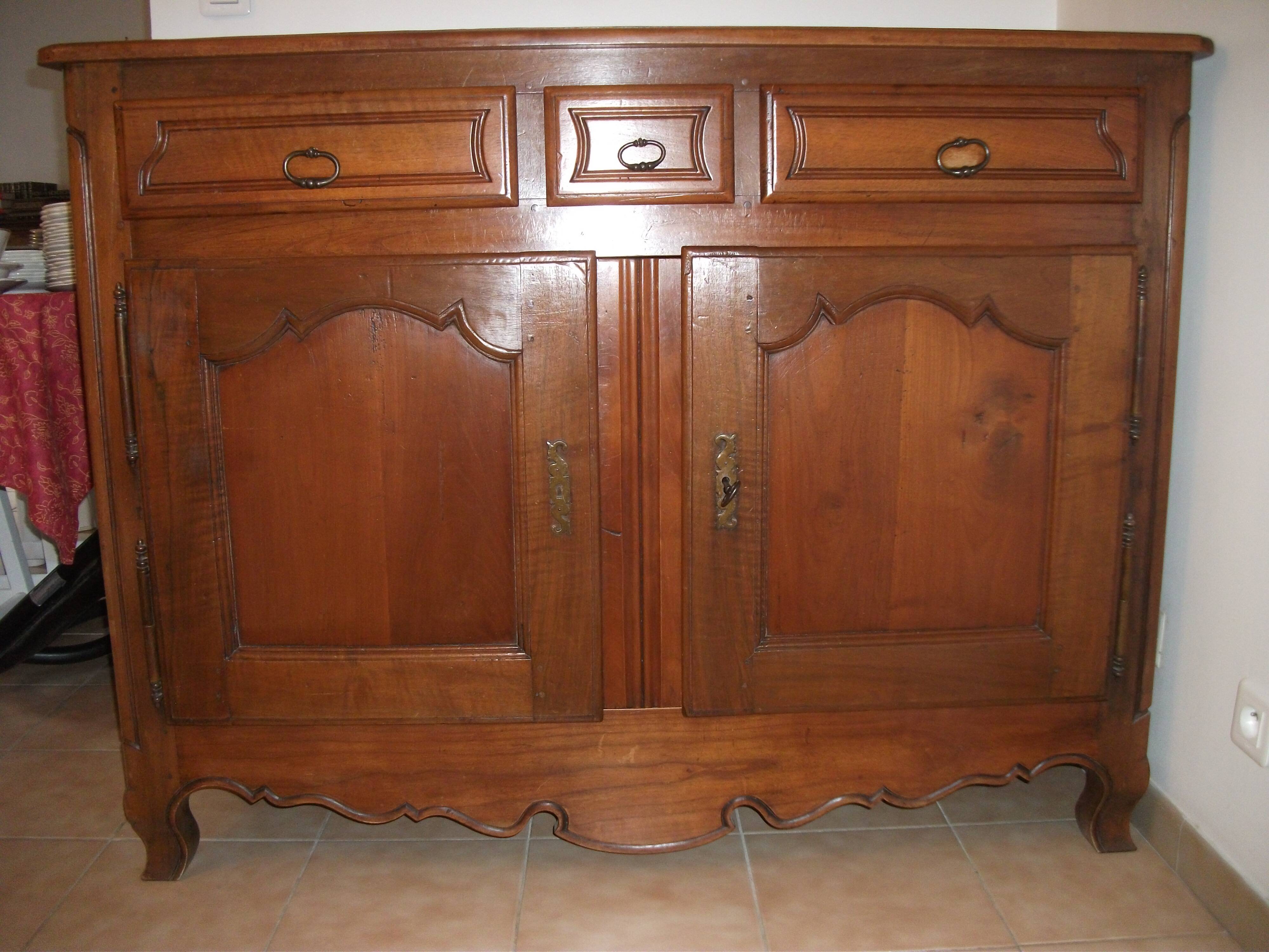 Dark wood sideboard