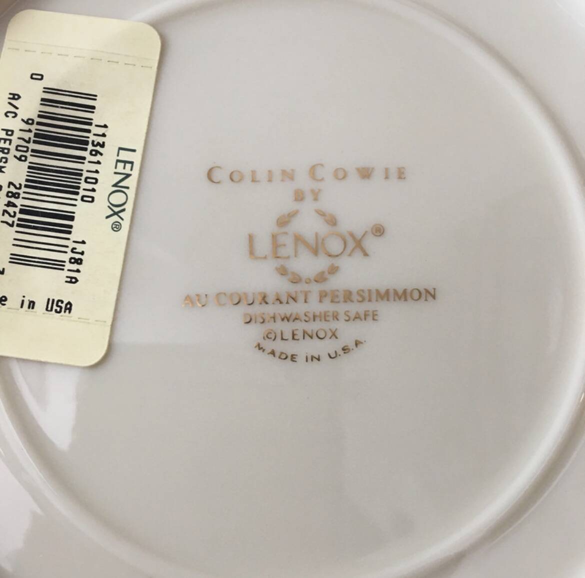 2 New LENOX Dessert/Salad Plates - Khaki