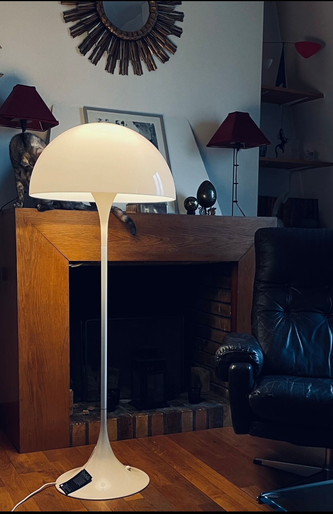 Panthella floor lamp Verner Panton, Louis Poulsen, 1971, scandinavian style