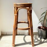 Vintage bentwood bar stool, 1950s