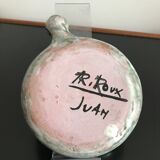 Caquelon, ceramic pan signed Arlette Rioux Juan