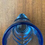 Blue glass vase model 20064 in Mid-Century style by Vladislav Urban for Hermanova Hut, 1960s.