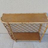 Rattan shelf cabinet
